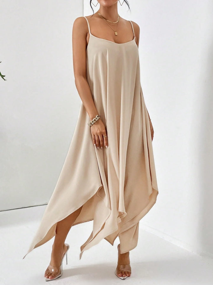 Scoop Neck Midi Cami Dress | Trendsi