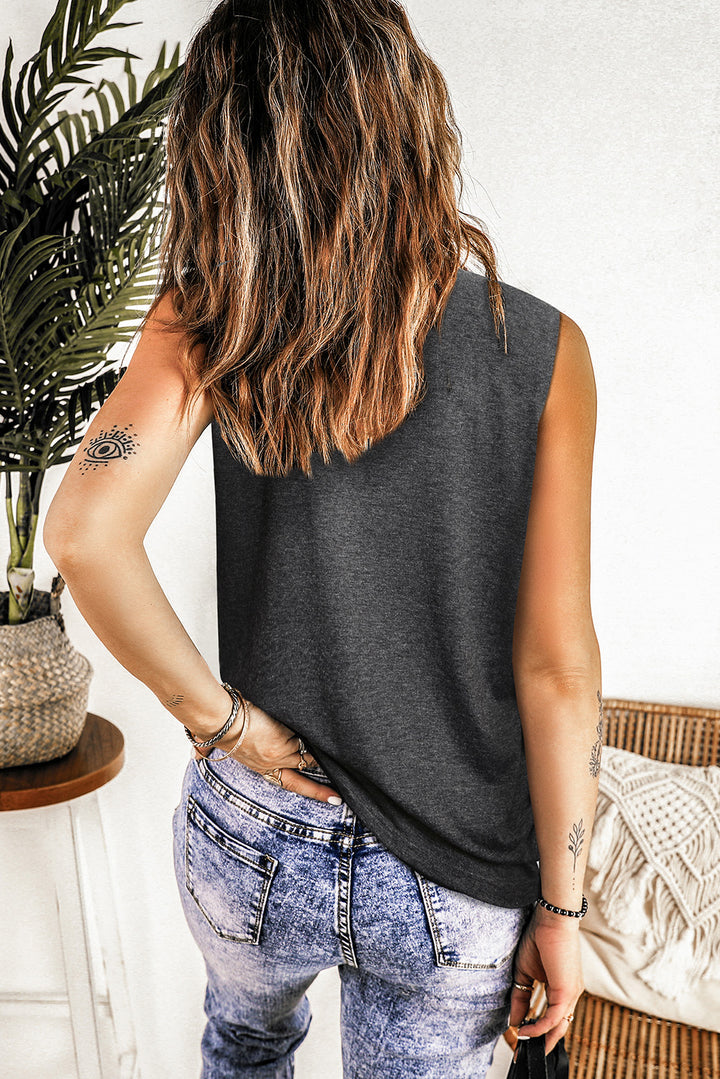 NASHVILLE Graphic Round Neck Tank | Trendsi