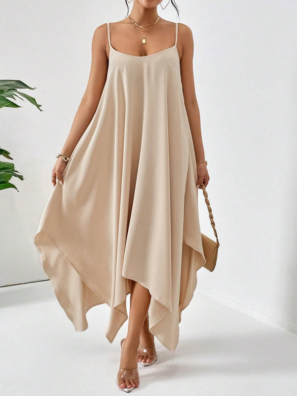 Scoop Neck Midi Cami Dress | Trendsi