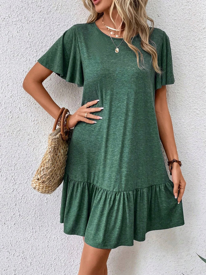 Round Neck Short Sleeve Tee Dress | Trendsi