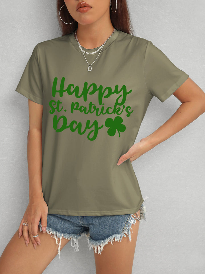 HAPPY ST. PATRICK'S DAY Short Sleeve T-Shirt | Trendsi