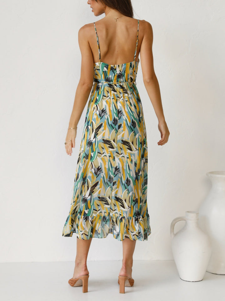 Printed Sleeveless Midi Cami dress | Trendsi