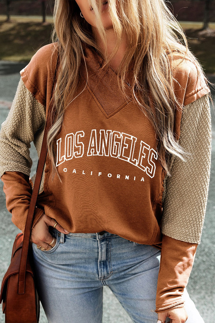 Letter Graphic Long Sleeve Hoodie | Trendsi