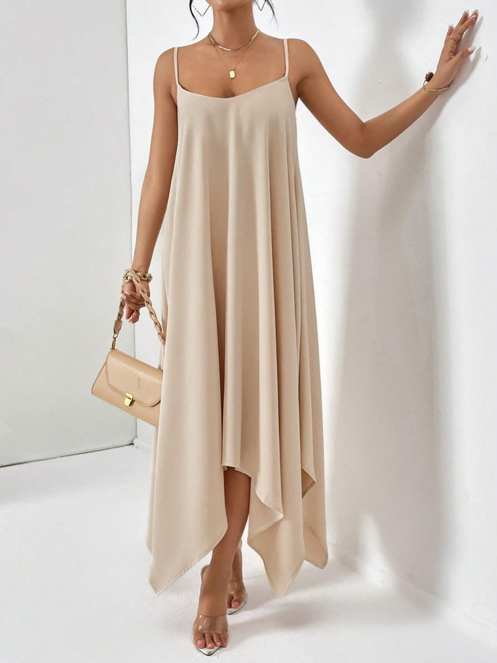 Scoop Neck Midi Cami Dress | Trendsi