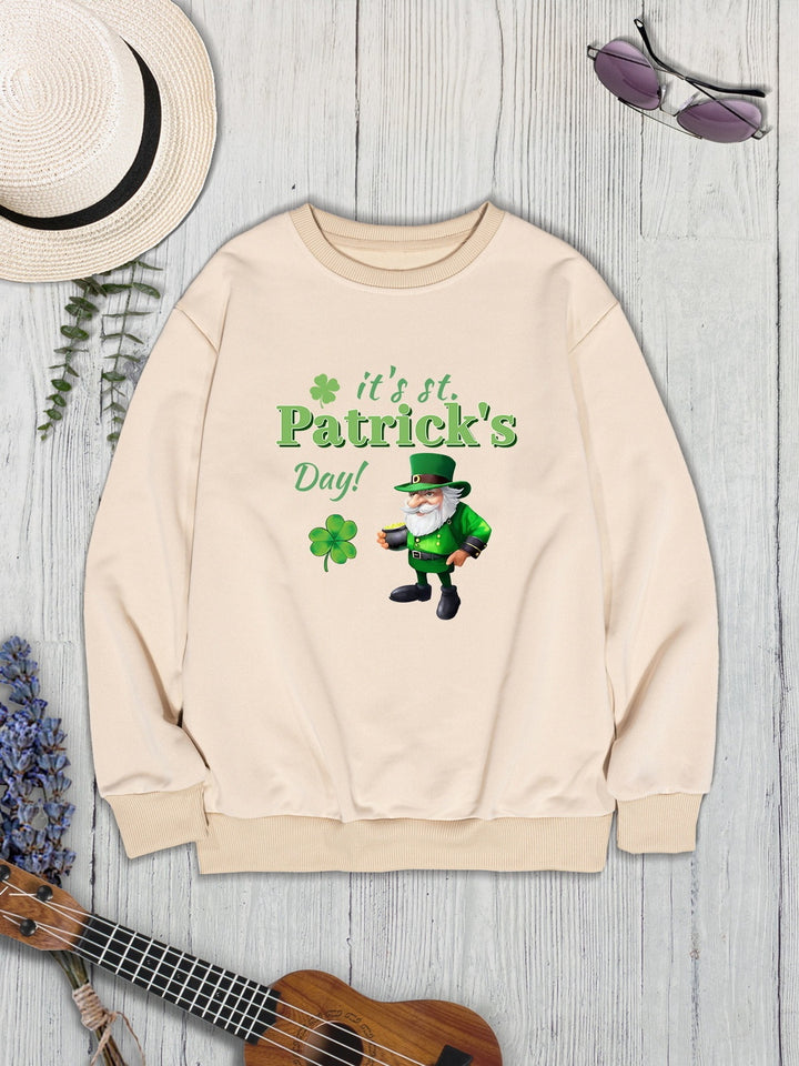 IT'S ST. PATRICK'S DAY Round Neck Sweatshirt | Trendsi