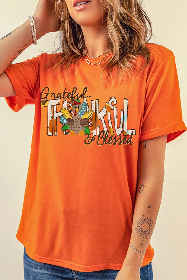 Graphic Round Neck Short Sleeve T-Shirt | Trendsi