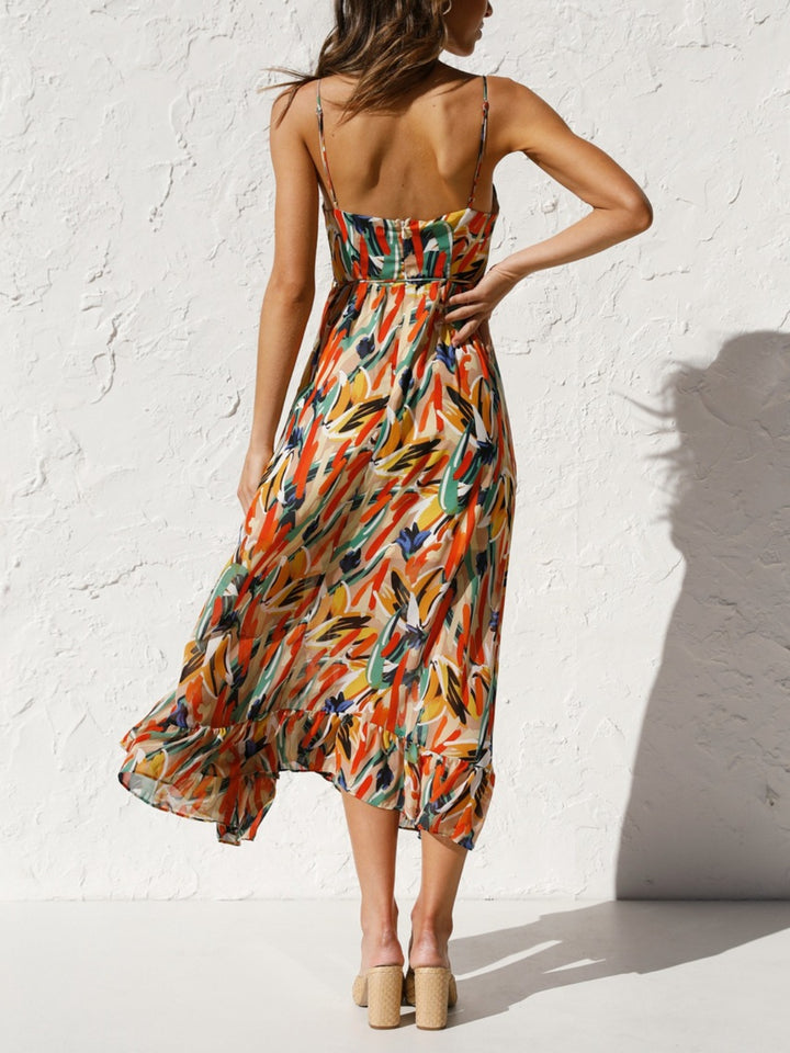 Printed Sleeveless Midi Cami dress | Trendsi