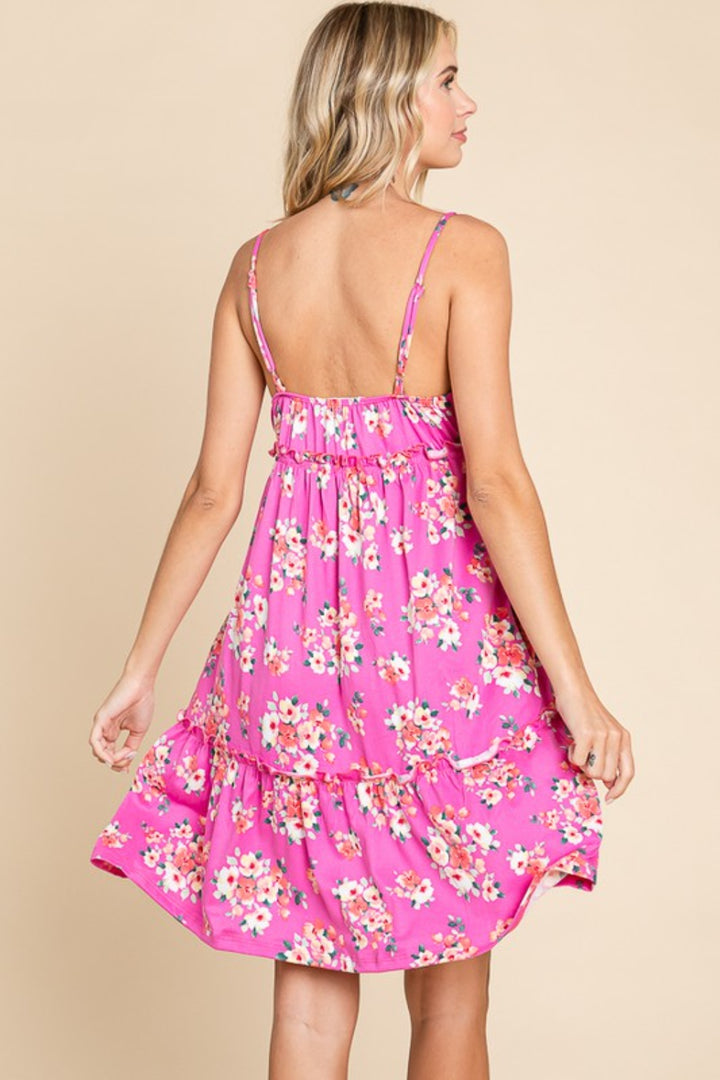 Culture Code Full Size Floral Ruffled Cami Dress | Trendsi