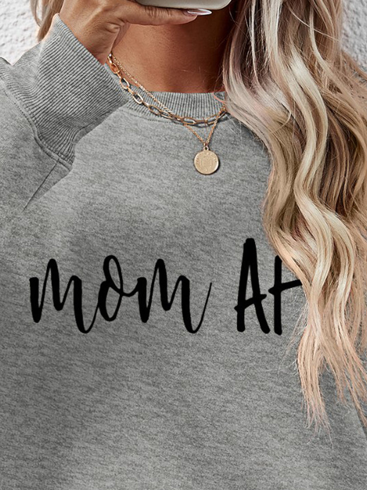 Letter Graphic Dropped Shoulder Sweatshirt | Trendsi