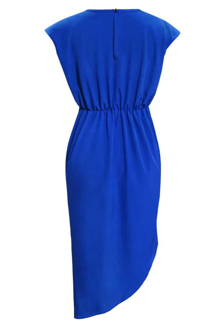 Round Neck Cap Sleeve Dress | Trendsi