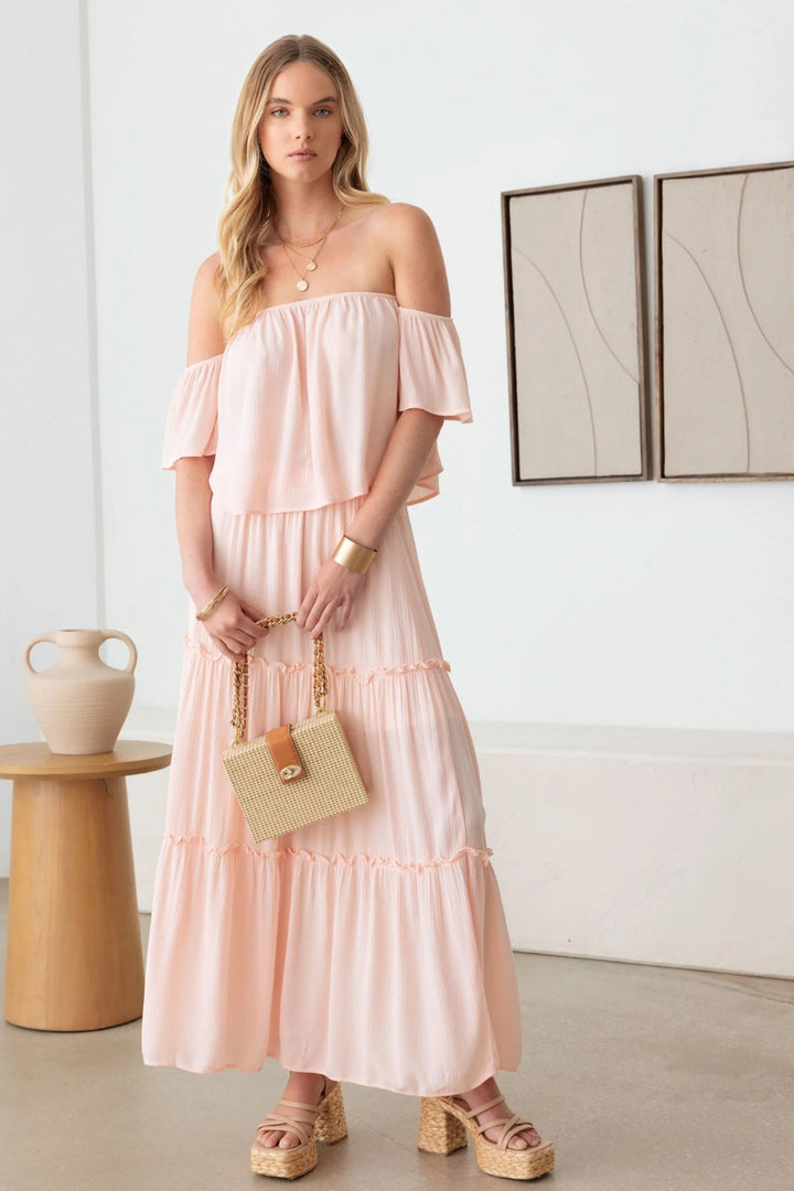 Gilli Frill Off-Shoulder Tiered Dress | Trendsi