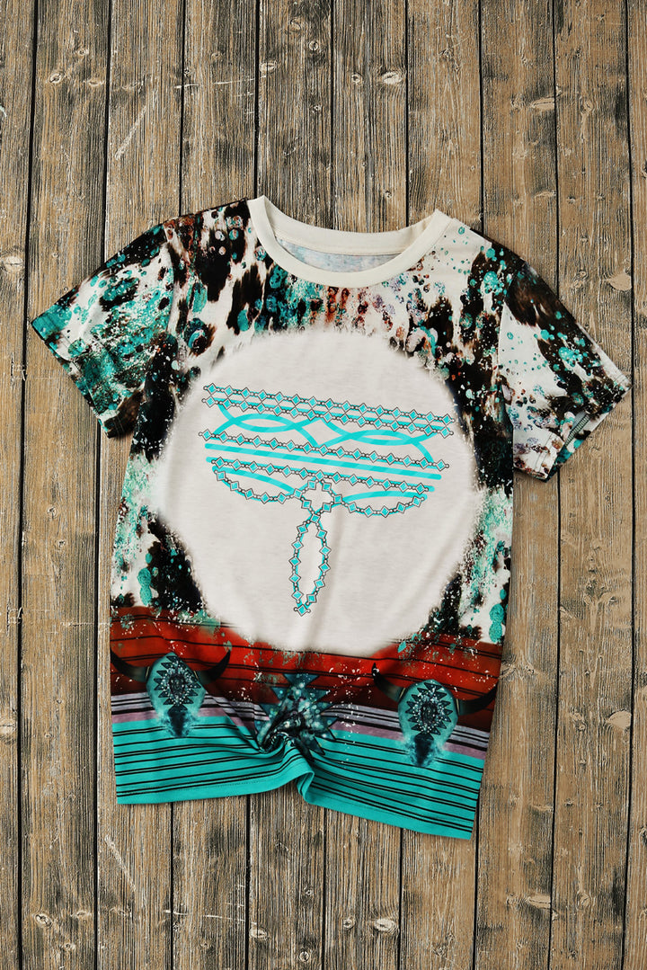 Graphic Round Neck Short Sleeve T-Shirt | Trendsi