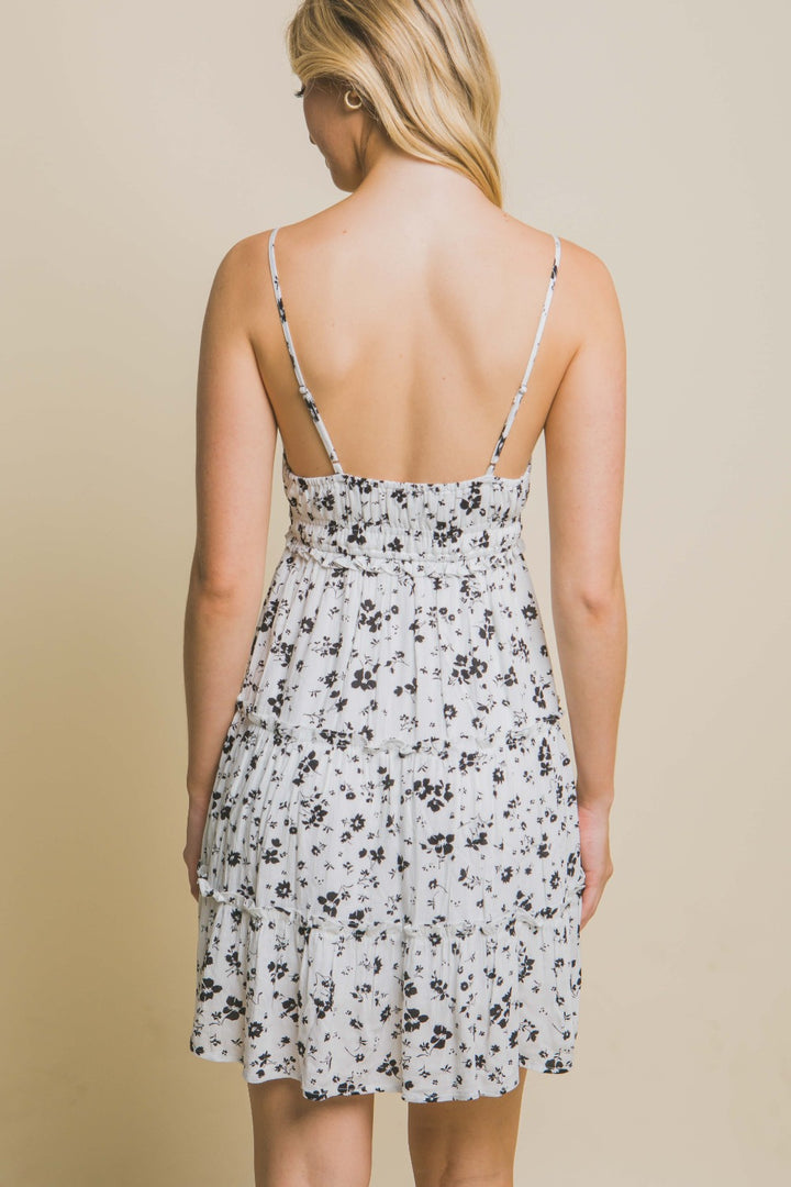 Love Tree Floral Tiered Cami Mini Dress | Trendsi