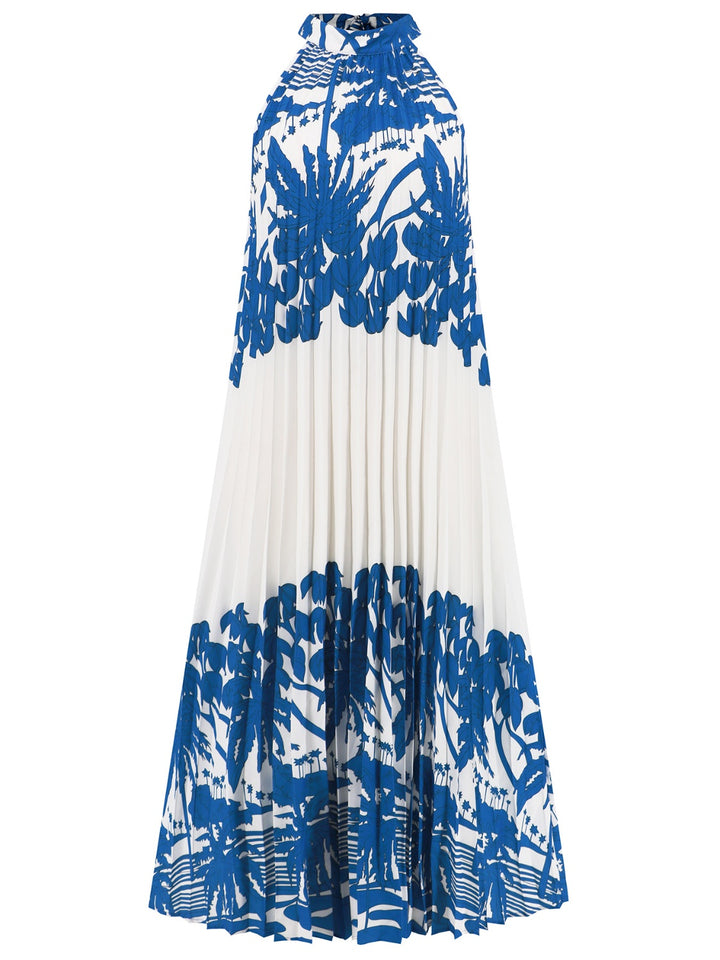 Tied Printed Sleeveless Midi Dress | Trendsi