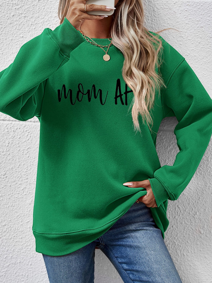 Letter Graphic Dropped Shoulder Sweatshirt | Trendsi