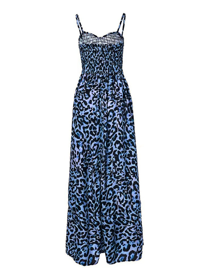 Leopard Sweetheart Neck Cami Dress | Trendsi