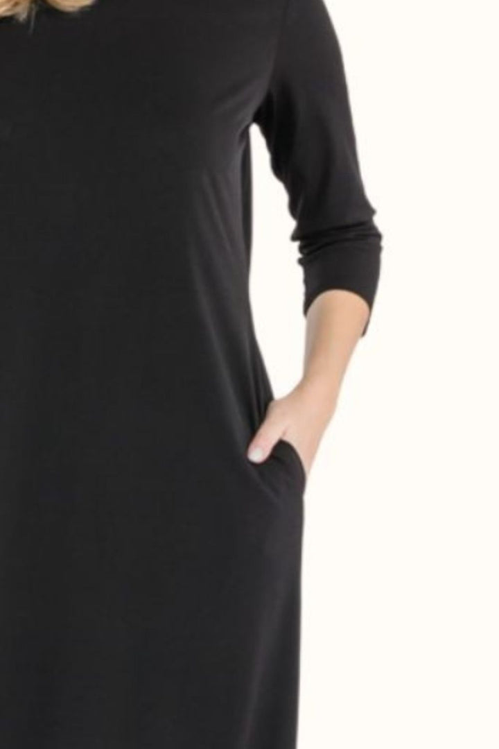 Celeste Full Size Round Neck Midi Dress | Trendsi