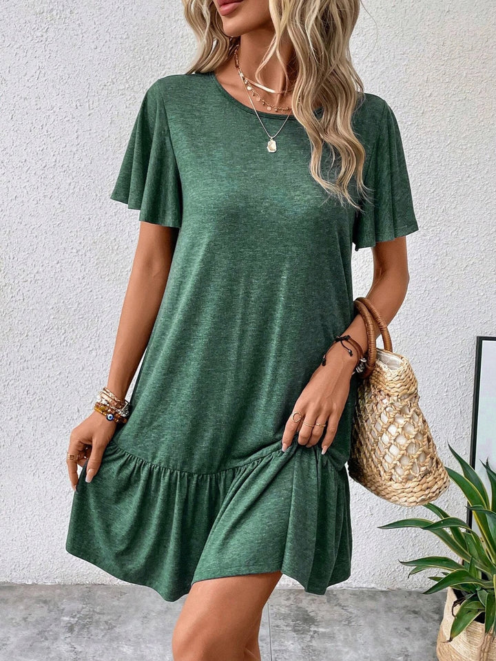 Round Neck Short Sleeve Tee Dress | Trendsi