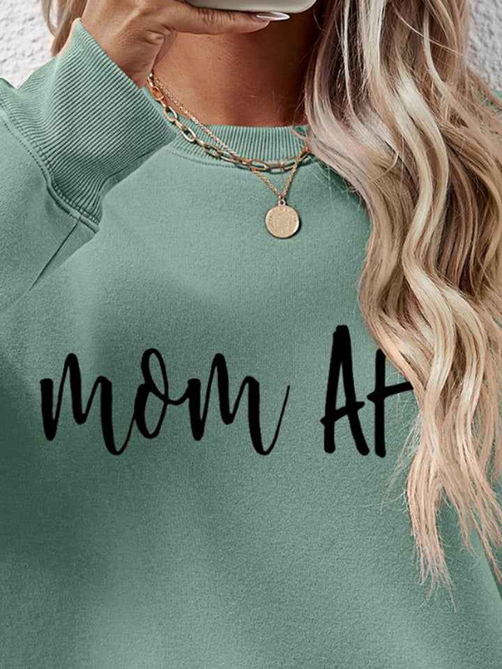 Letter Graphic Dropped Shoulder Sweatshirt | Trendsi