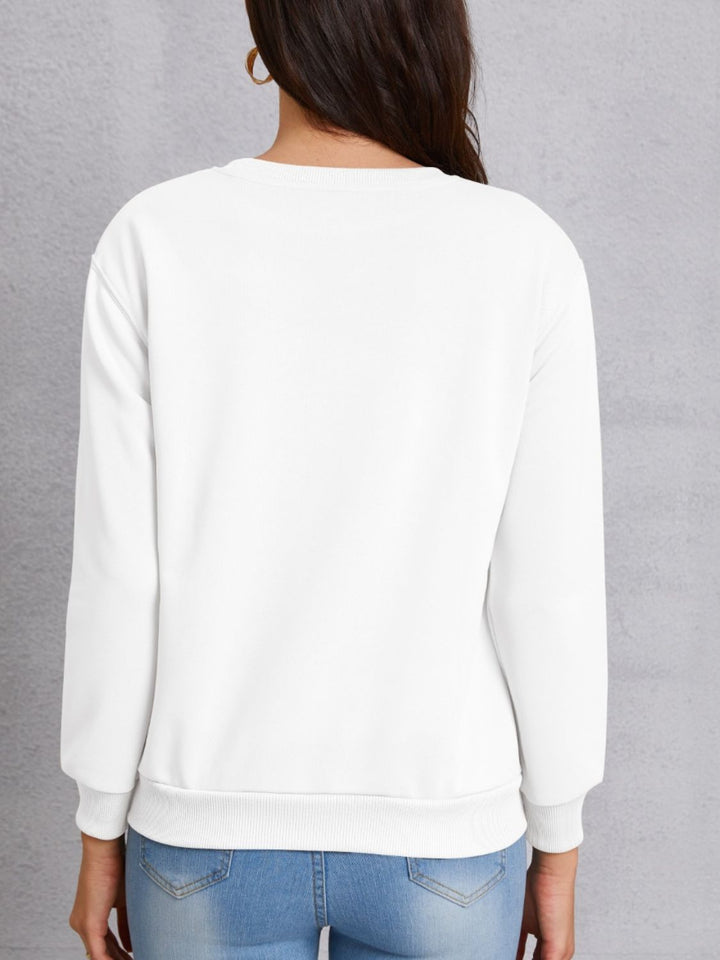 NOT MY RODEO NOT MY BULL Round Neck Sweatshirt | Trendsi