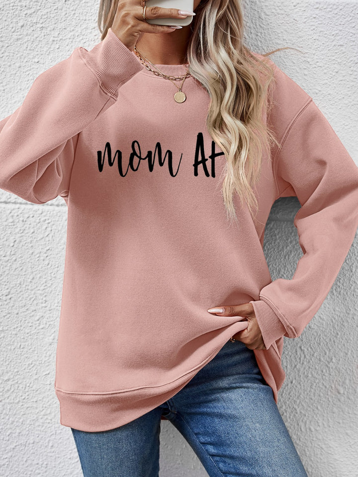 Letter Graphic Dropped Shoulder Sweatshirt | Trendsi