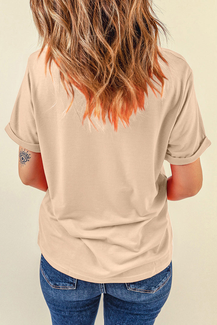 Hat Graphic Round Neck Short Sleeve T-Shirt | Trendsi