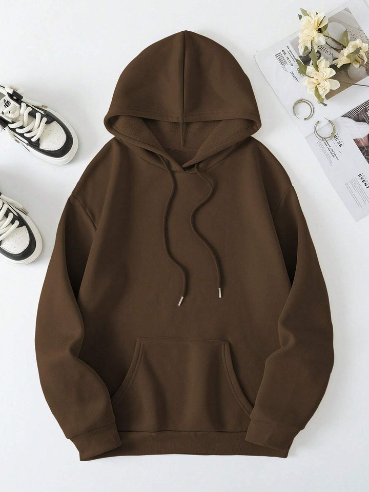 FAITH OVER FEAR Dropped Shoulder Hoodie | Trendsi