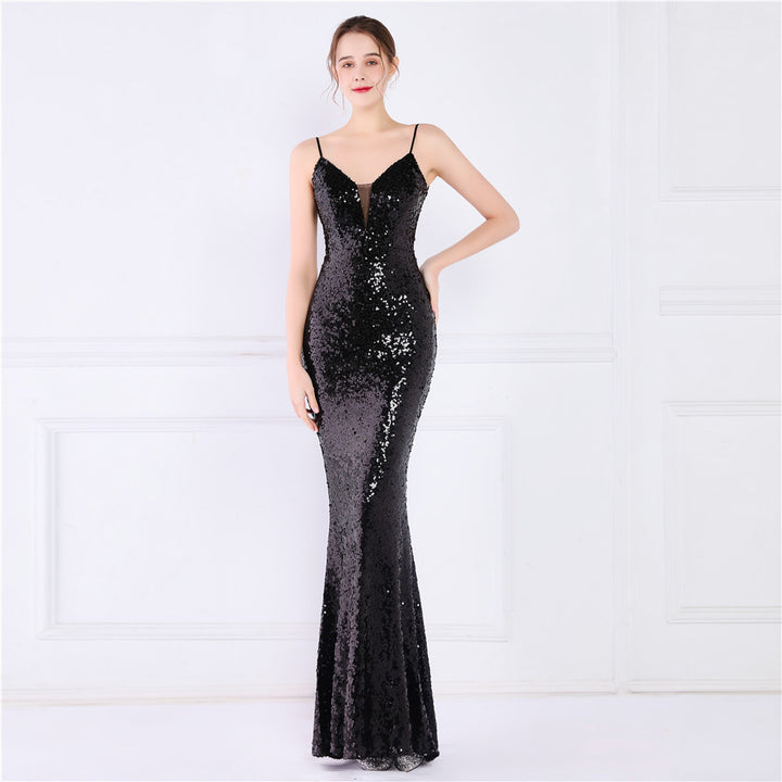 evening dresses New Fashion Lady Dress Women Deep V Neckline | 1mrk.com
