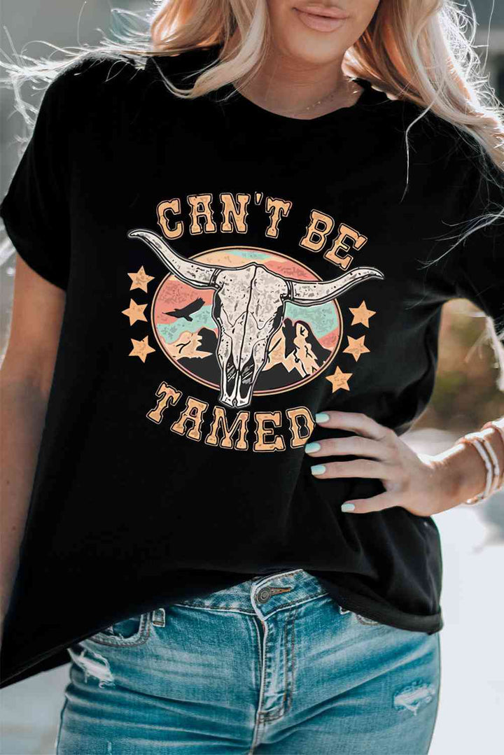 CAN'T BE TAMED Graphic Short Sleeve Tee | 1mrk.com