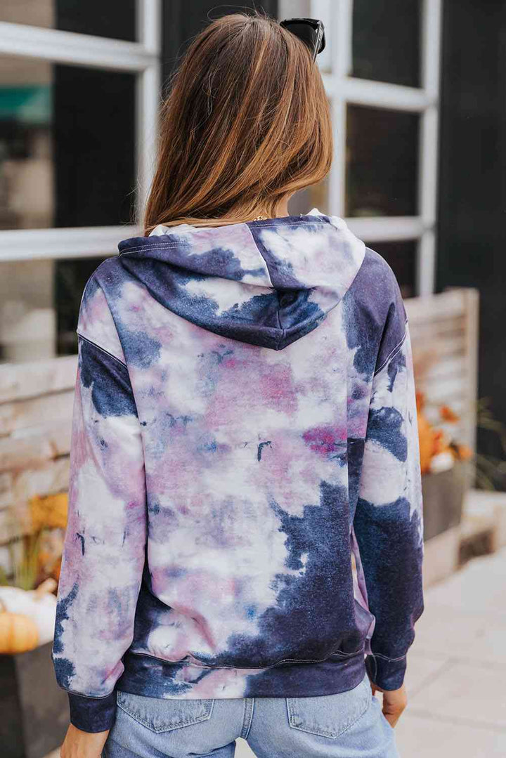 Tie-Dye Dropped Shoulder Hoodie | 1mrk.com