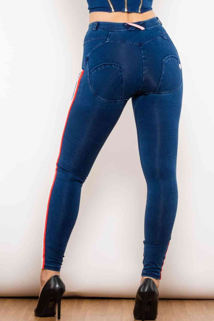 Side Stripe Skinny Jeans | 1mrk.com