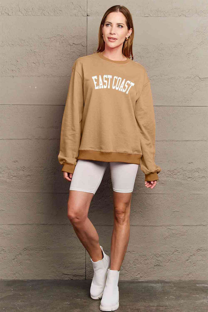 Simply Love Full Size EAST COAST Graphic Sweatshirt |1mrk.com