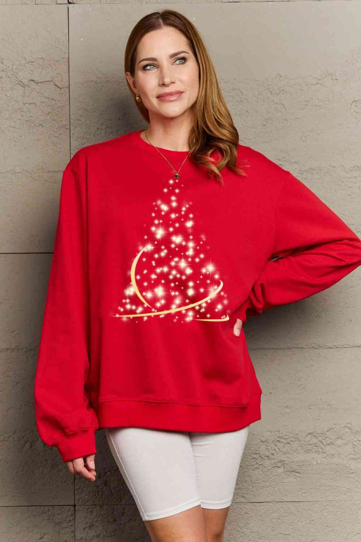 Simply Love Full Size Graphic Round Neck Sweatshirt |1mrk.com