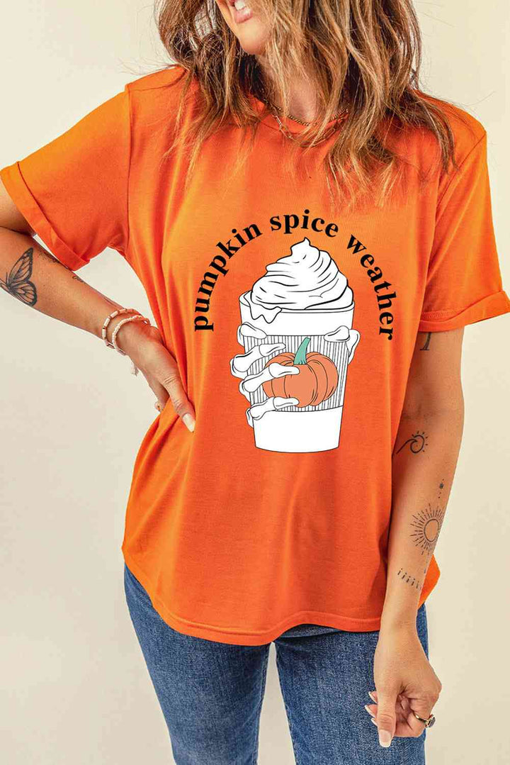 PUMPKIN SPICE WEATHER Graphic T-Shirt | 1mrk.com