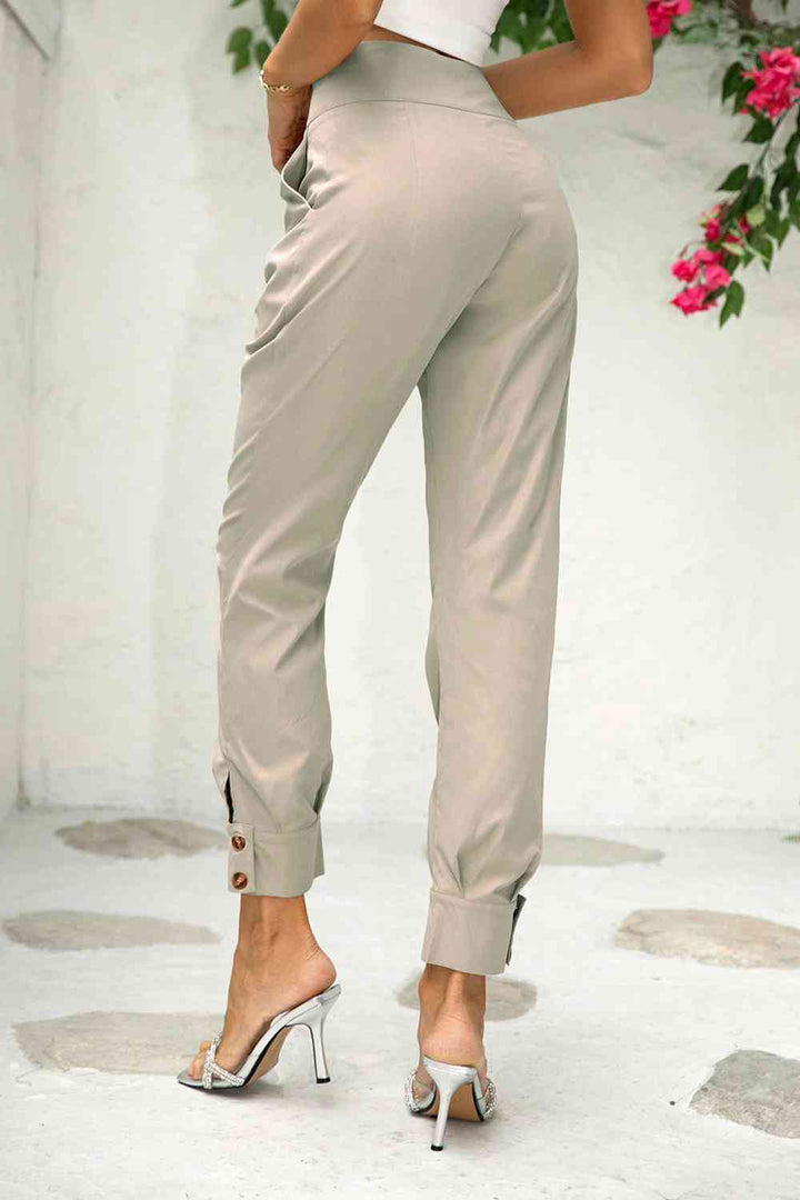 Straight Leg Pants with Pockets | 1mrk.com