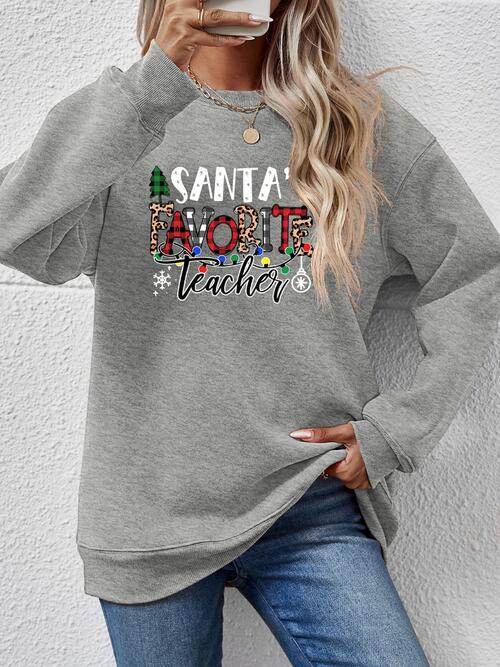 Letter Graphic Sweatshirt |1mrk.com