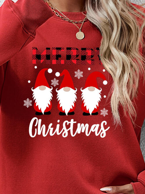 MERRY CHRISTMAS Long Sleeve Sweatshirt |1mrk.com