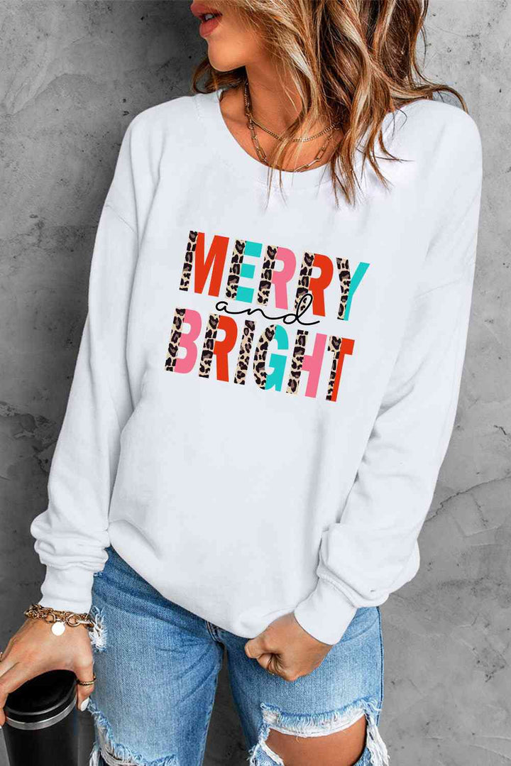 MERRY AND BRIGHT Graphic Sweatshirt |1mrk.com