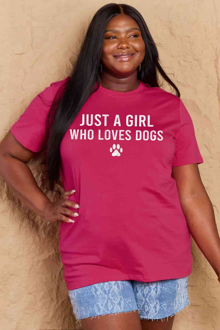 Simply Love Full Size Dog Paw Graphic Cotton T-Shirt | 1mrk.com