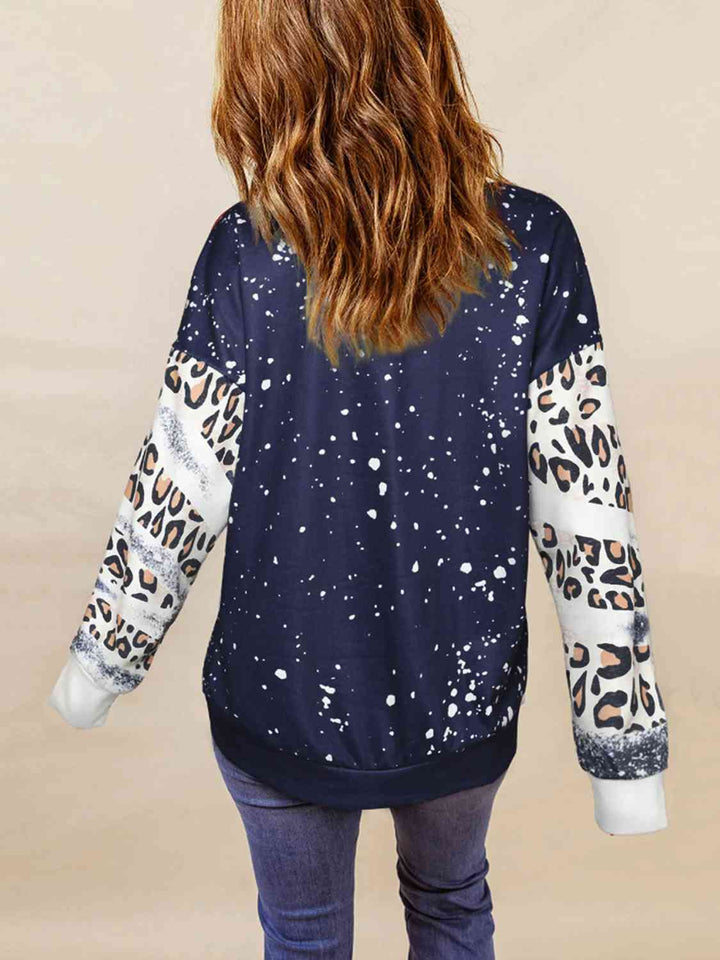 Plus Size Graphic Leopard Sweatshirt | 1mrk.com