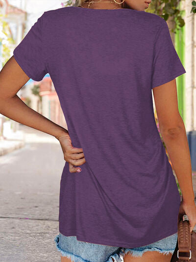 Full Size MARDI GRAS Y'ALL Round Neck T-Shirt | Trendsi