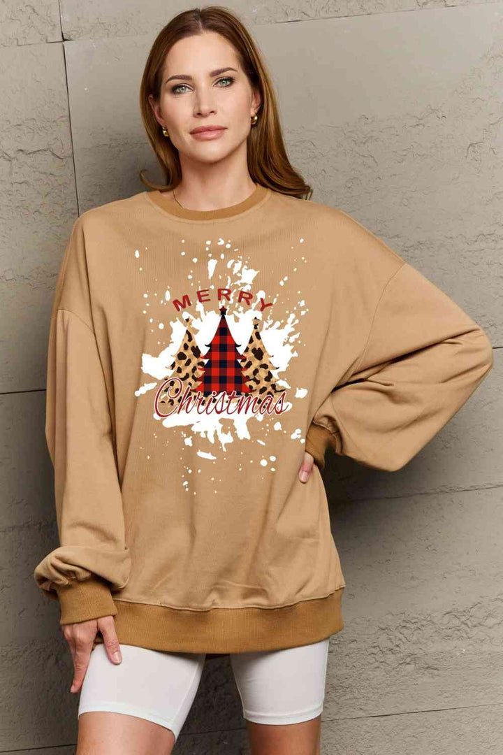 Simply Love Full Size MERRY CHRISTMAS Graphic Sweatshirt |1mrk.com