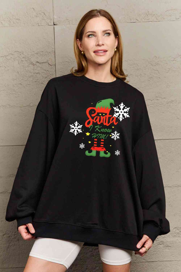 Simply Love Full Size Graphic Round Neck Sweatshirt |1mrk.com