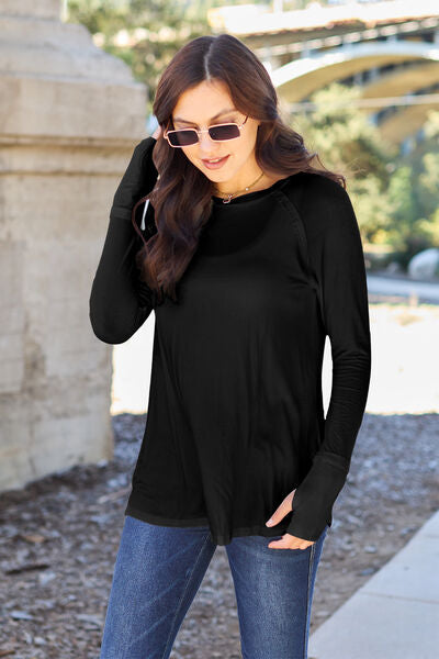 Basic Bae Full Size Round Neck Long Sleeve T-Shirt | 1mrk.com