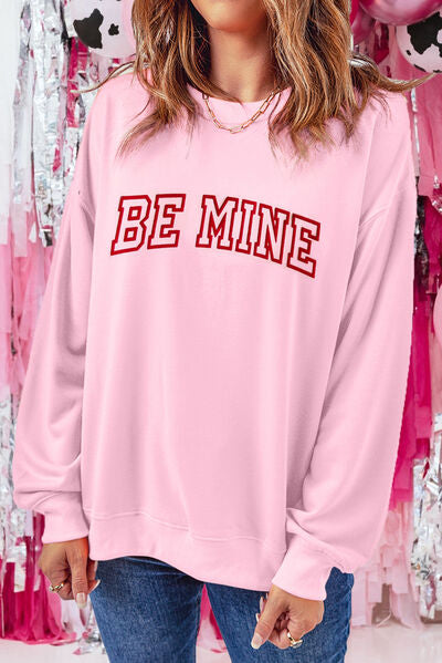 BE MINE Round Neck Sweatshirt |1mrk.com