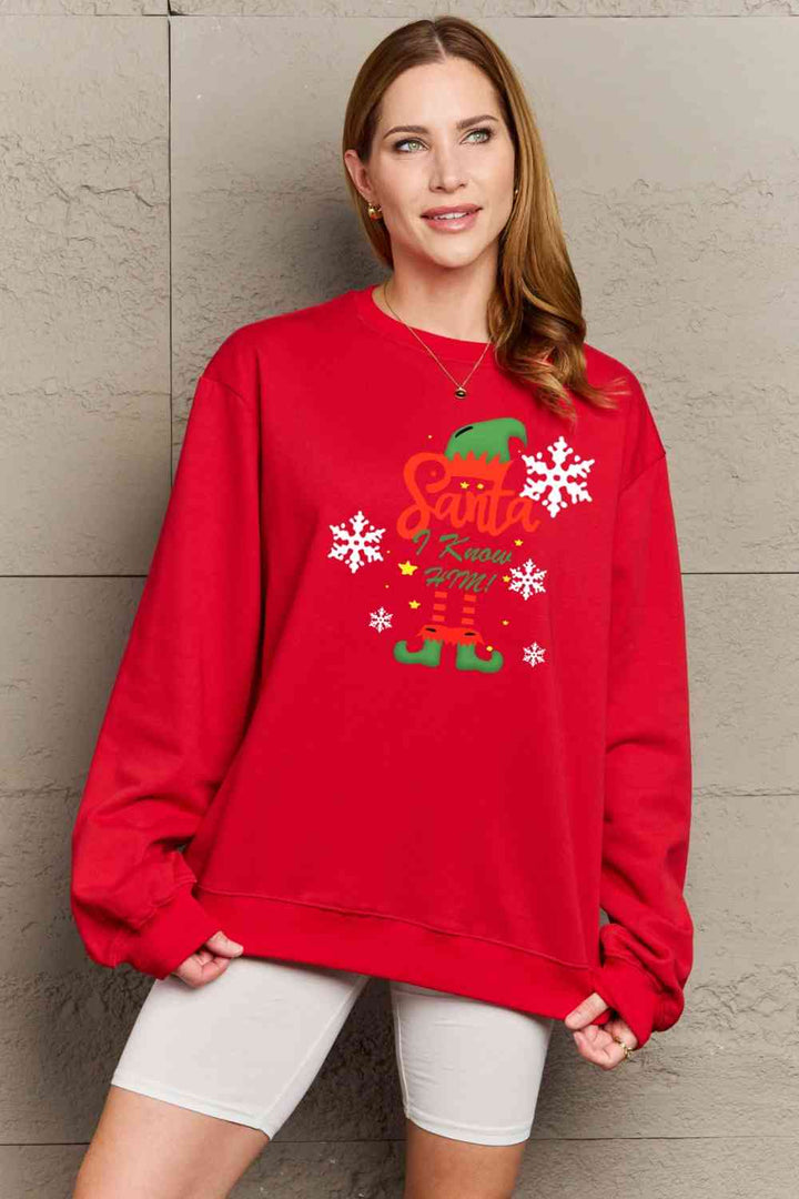 Simply Love Full Size Graphic Round Neck Sweatshirt |1mrk.com