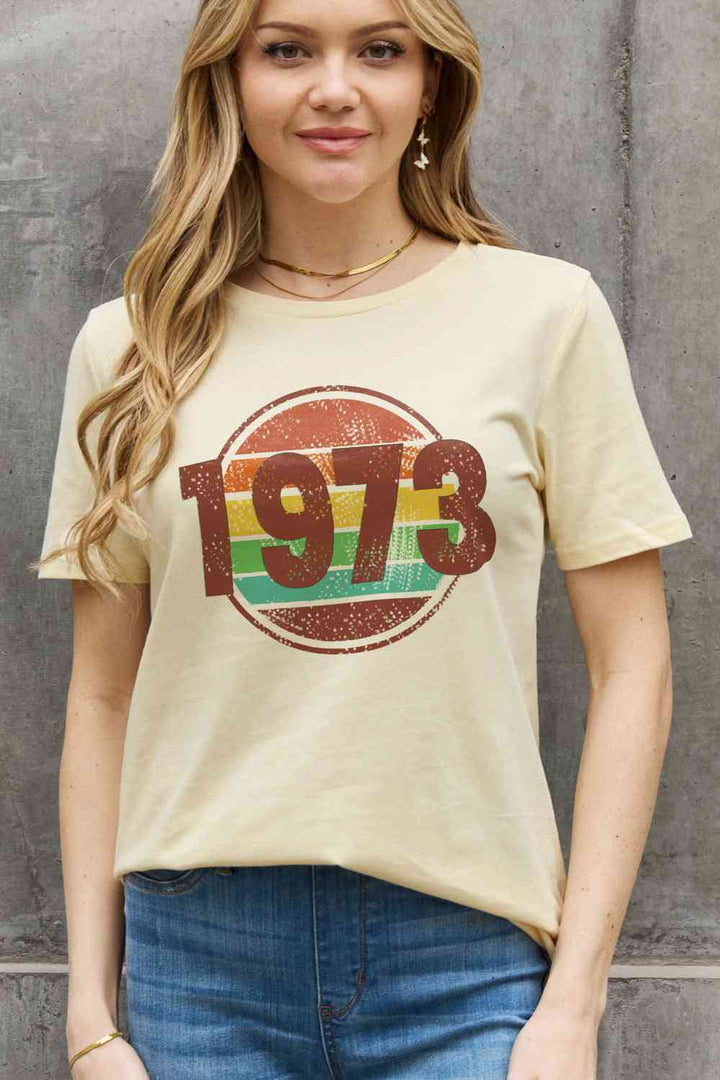 Simply Love Simply Love Full Size 1973 Graphic Cotton Tee | 1mrk.com