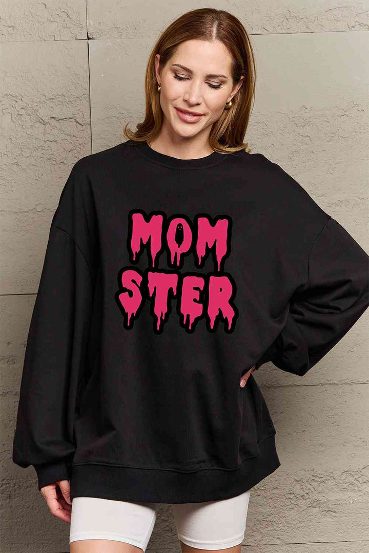 Simply Love Full Size MOM STER Graphic Sweatshirt |1mrk.com