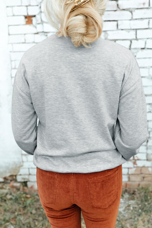 MAMA Round Neck Drop Shoulder Sweatshirt |1mrk.com