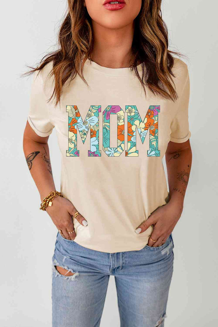 MOM Floral Graphic T-Shirt | 1mrk.com